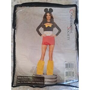 Confidential Society Playful Mickey Mouse 3pc Costume Set size L NEW